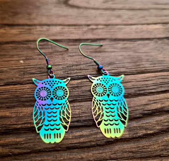 Etsy sale owl earrings