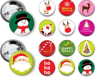 mod christmas pins santa buttons 125 inch pinback buttons pins badges magnets party favors - Christmas Pins mod christmas pins santa buttons 125 inch pinback buttons pins badges magnets party favors - Christmas Pins