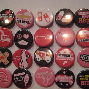 Student Nurse Pin Back Button Party Favors 1.25 Inch Buttons - Etsy