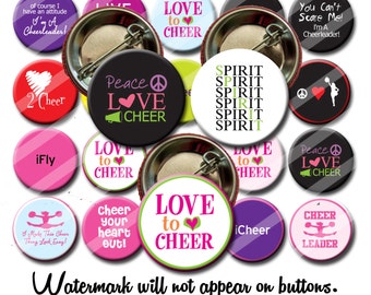 Cheerleader Buttons - Etsy