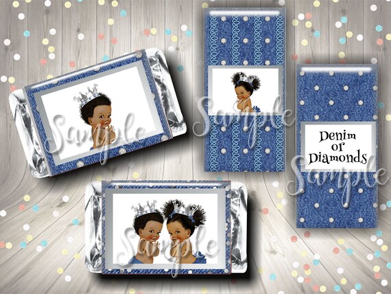 Denim Or Diamonds Gender Reveal Party Favor Decorations Etsy