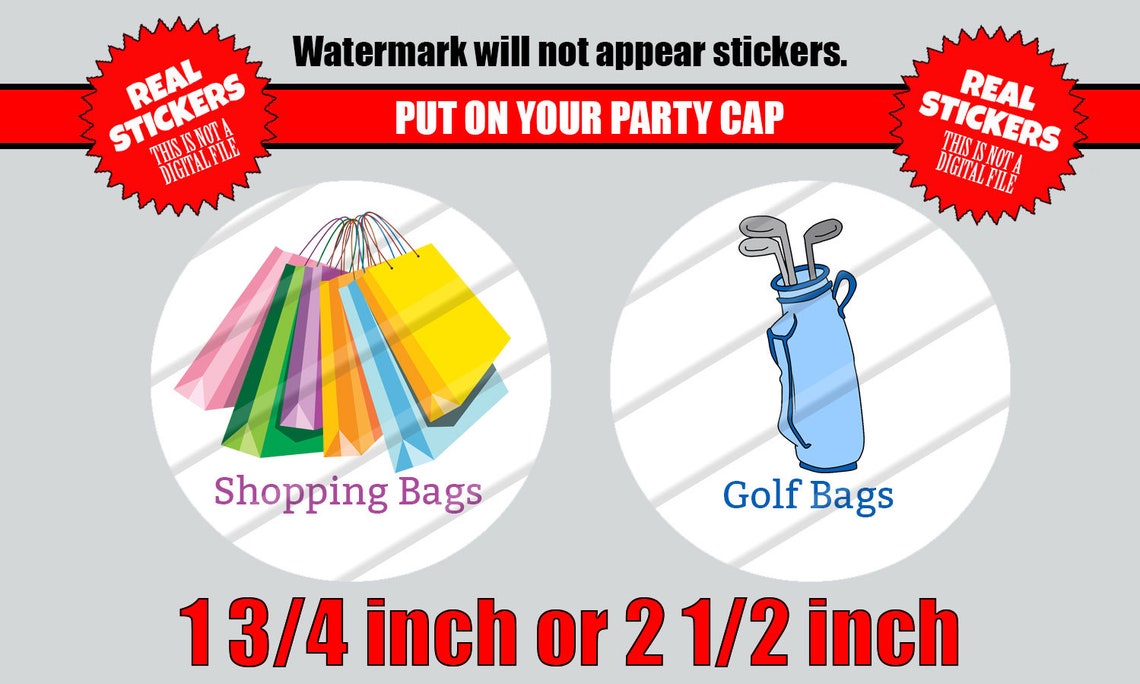 Golf Bags or Shopping Bags Gender Reveal Party Favors Team Etsy