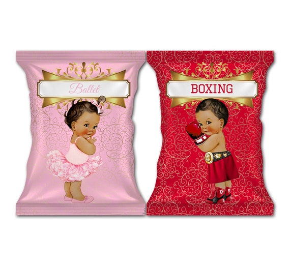 Boxing Or Ballet Theme Gender Reveal Party Favor Decorations Etsy