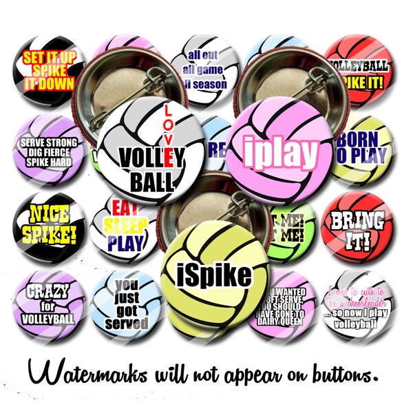 Volleyball Pins Etsy