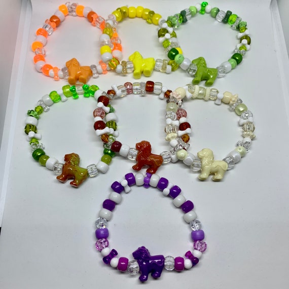 1 5 10 15 20 25 Kandi Bracelet Random Selection of Colors and Styles, EDC,  Plur, Kandi Bead, Pony Bead, Rave Bracelet, Festival, Kawaii 