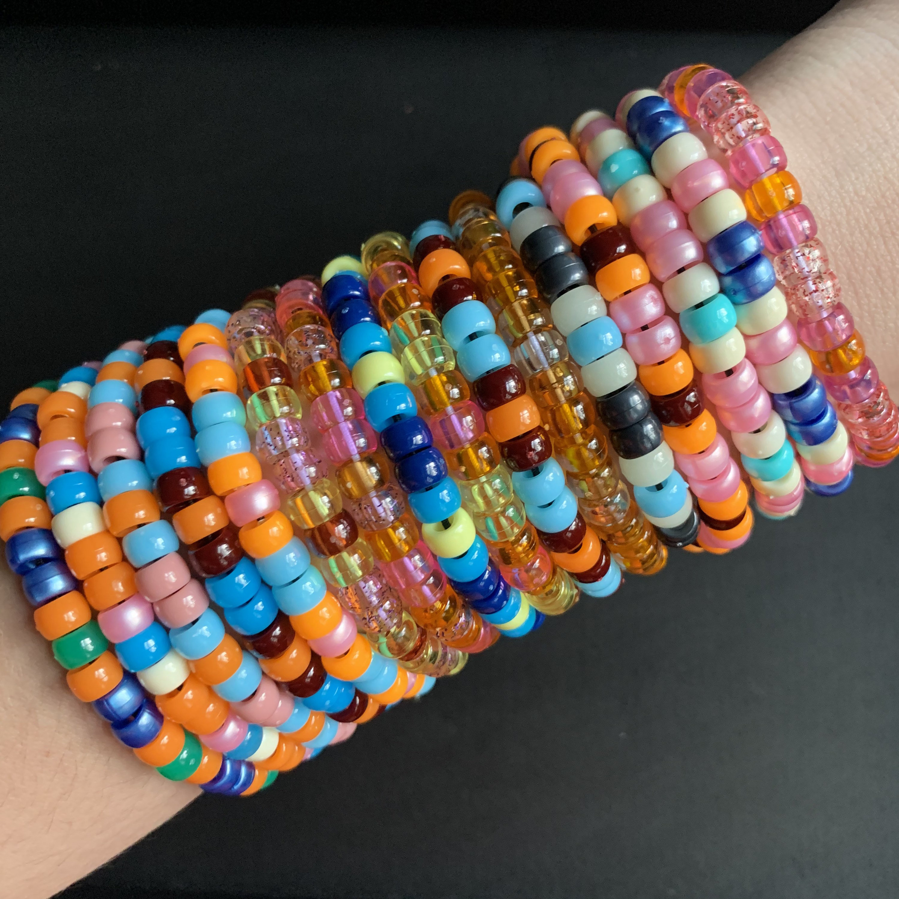 Mini Kandi Bracelet Beaded Bracelet EDC plur Kandi Bead Etsy