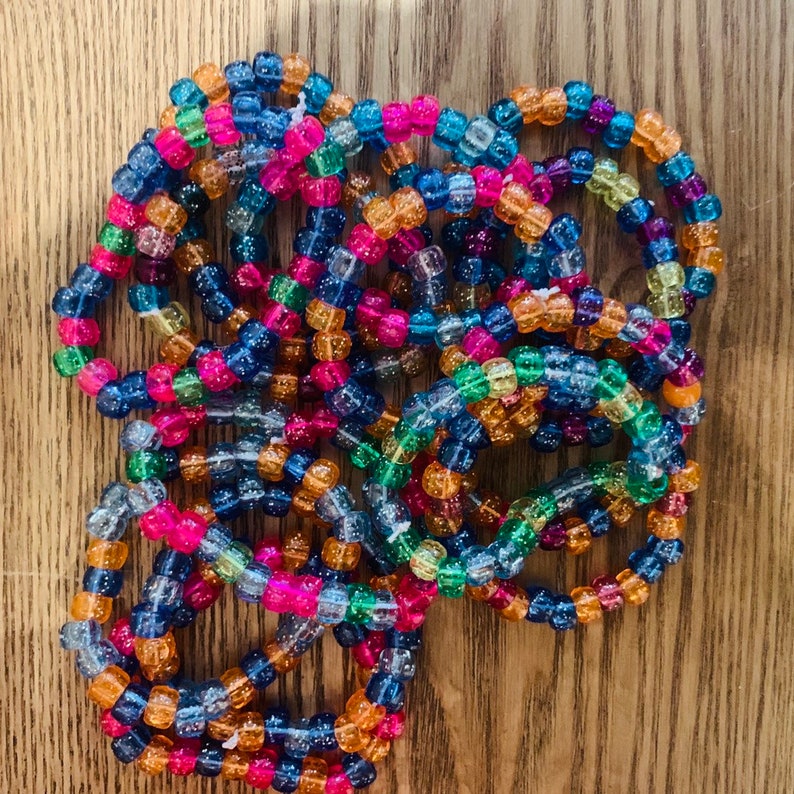 115 Glitter Kandi Bracelet Random Colors Candy Kandi Kandi Etsy UK