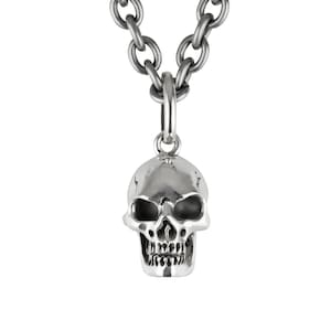 BEHEMOTH - breloque tête de mort, pendentif avant-gardiste non sexiste, bijoux Memento Mori - prêt à être expédié