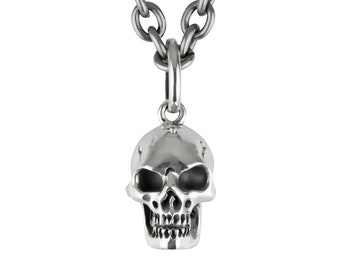 BEHEMOTH - Skull Charm, Pendentif Edgy sans genre, Bijoux Memento Mori - Prêt à expédier