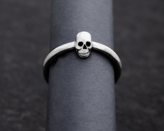 Cute Skull Ring Size 6.75 54 M 1 2 Ready to Ship Etsy