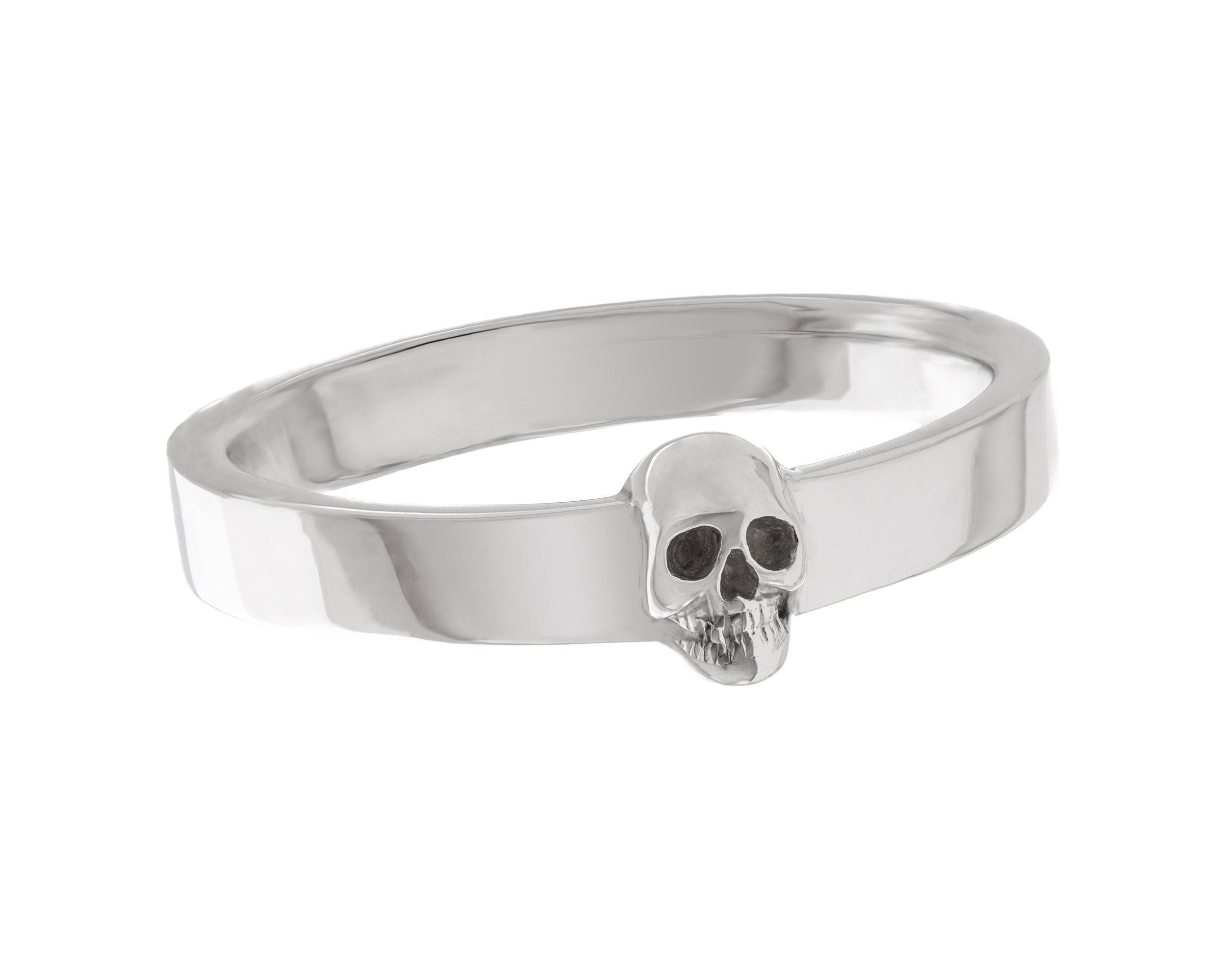 Guardian in the Family Ring | Silver Skull King Ring | NightRider Jewelry