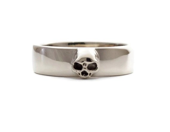 mens skull wedding rings