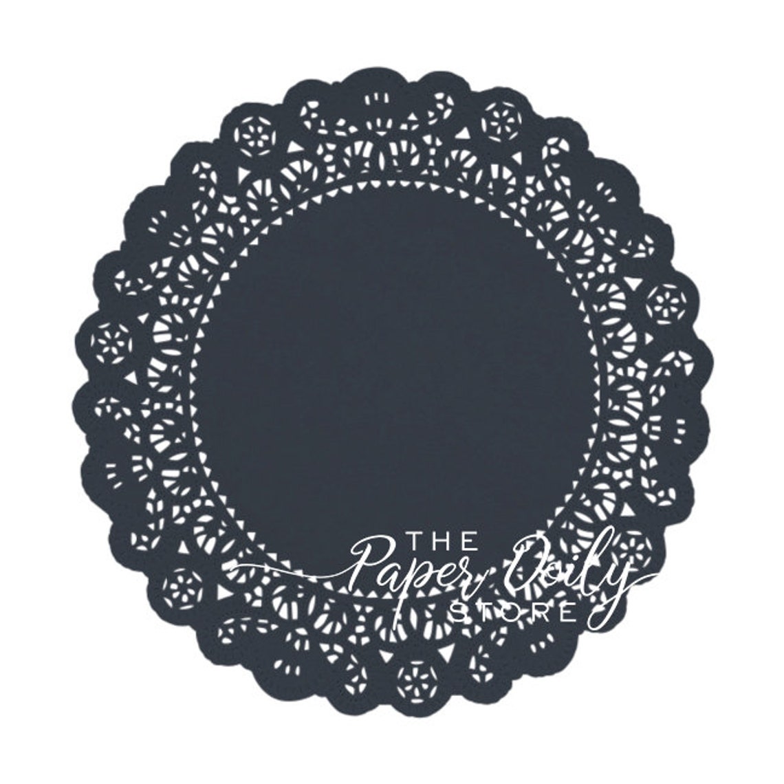 BLACK Paper Doilies Normady 4 5 6 8 Etsy