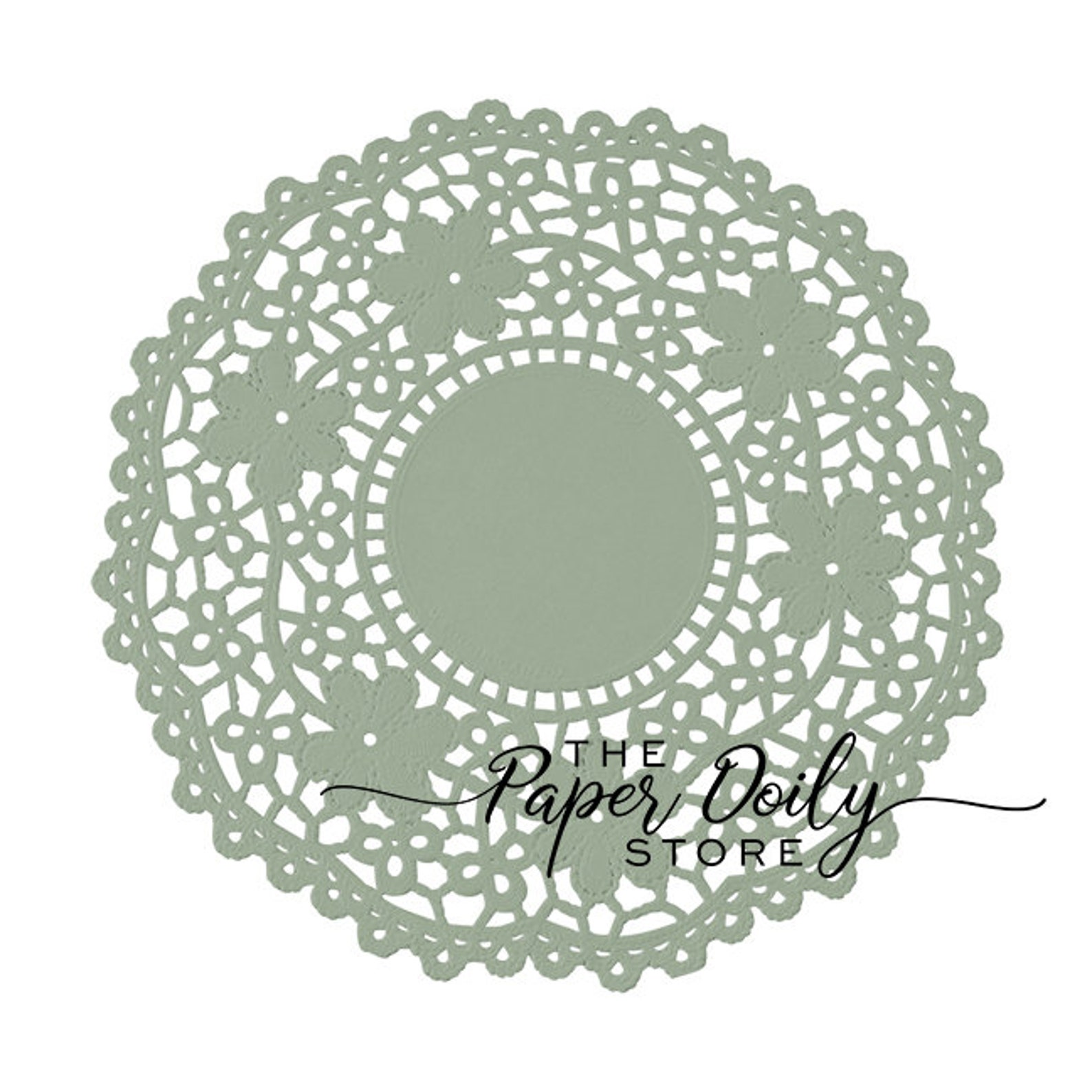 SAGE GREEN Crochet Paper Doilies 4.5 5.5 Etsy