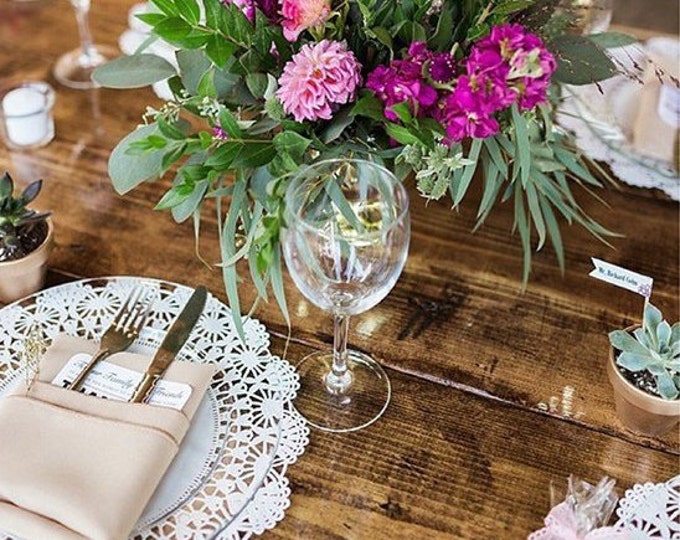 50 12 Lacy White Paper Charger WHITE Cambridge PAPER DOILIES Round