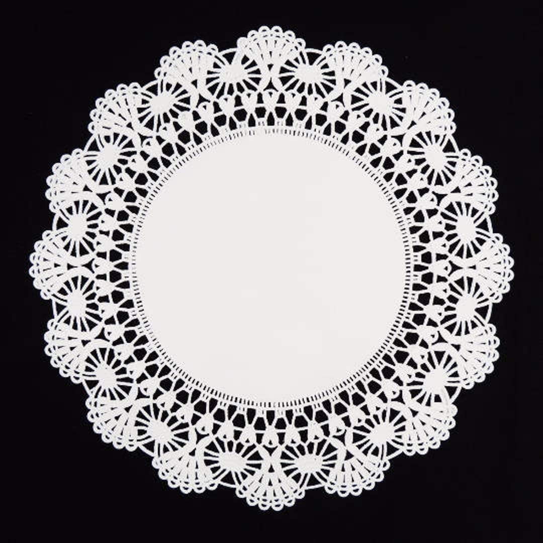 Lagasse Cambridge Lace Doilies, Round, 8", White, 1000 Ct HFM 500236