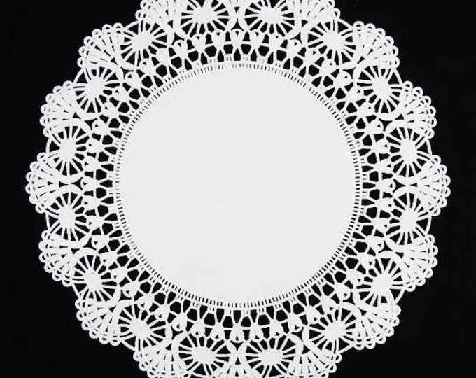 50 12 Lacy White Paper Charger WHITE Cambridge PAPER DOILIES Round