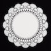 4' 5' 6' 12' WHITE PAPER DOILIES | Cambridge Round Lace Doily | Paper Charger, Round Placemats, Charger Plates, Invitation Doily 