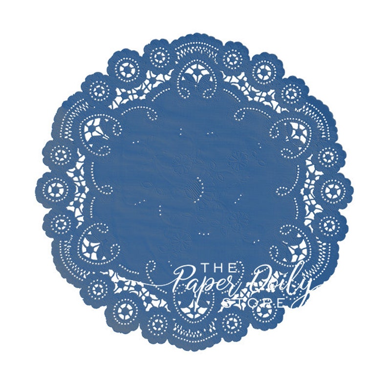 ROYAL BLUE Doilies French Lace 6 8 10 Etsy