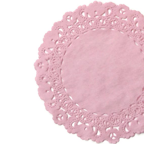 DARK PINK Color Dyed PAPER LACE DOILIES4/" 6/" 8/" 10/" 12/" 14/"Baby Pink Doily