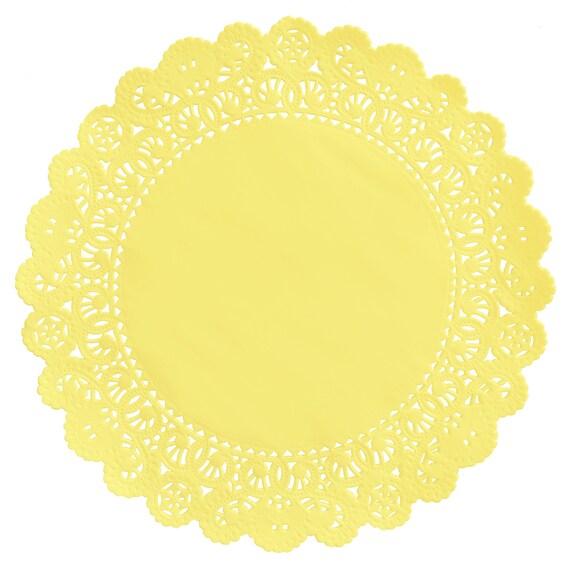 YELLOW TULIP Yellow Paper Doilies 4 5 6 Etsy
