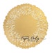 GOLD DOILIES | 100 - 12' GOLD Metallic Foil Paper Lace Doilies | Charger Placemat, Gold Chargers,  12 In Round Gold Paper Doily 