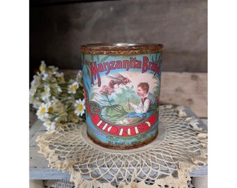 Lata de miel Manzanita de estilo vintage con acabado oxidado - Pinta - Decoración estilo granja