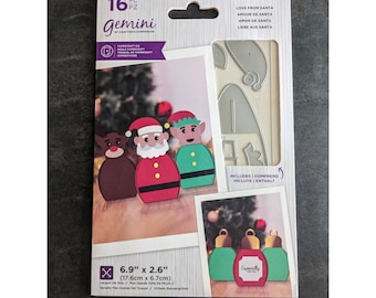 Crafters Companion Gemini SANTA ELF DEER Christmas Favor Box Dies! Fun 4 Kids!