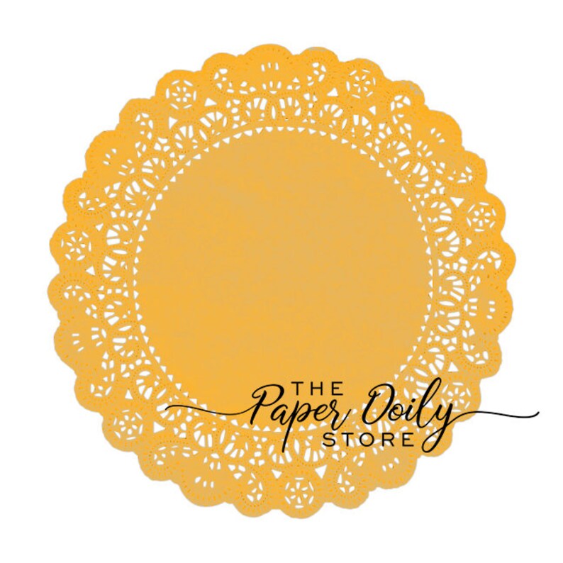 MARIGOLD YELLOW Paper Doilies Normandy 4 5 Etsy