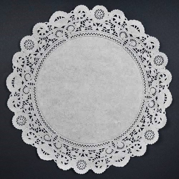16" White Normandy Paper Doilies | Perfect for Table Centerpiece, Wedding Tables, Chargers, Placemats