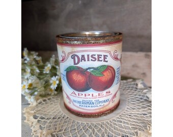 Daisee APPLES Lata oxidada de inspiración vintage - Pinta - Decoración de estilo rústico