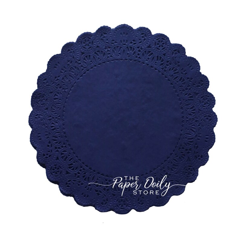 Paper Doilies NAVY BLUE Normandy 4 5 6 Etsy