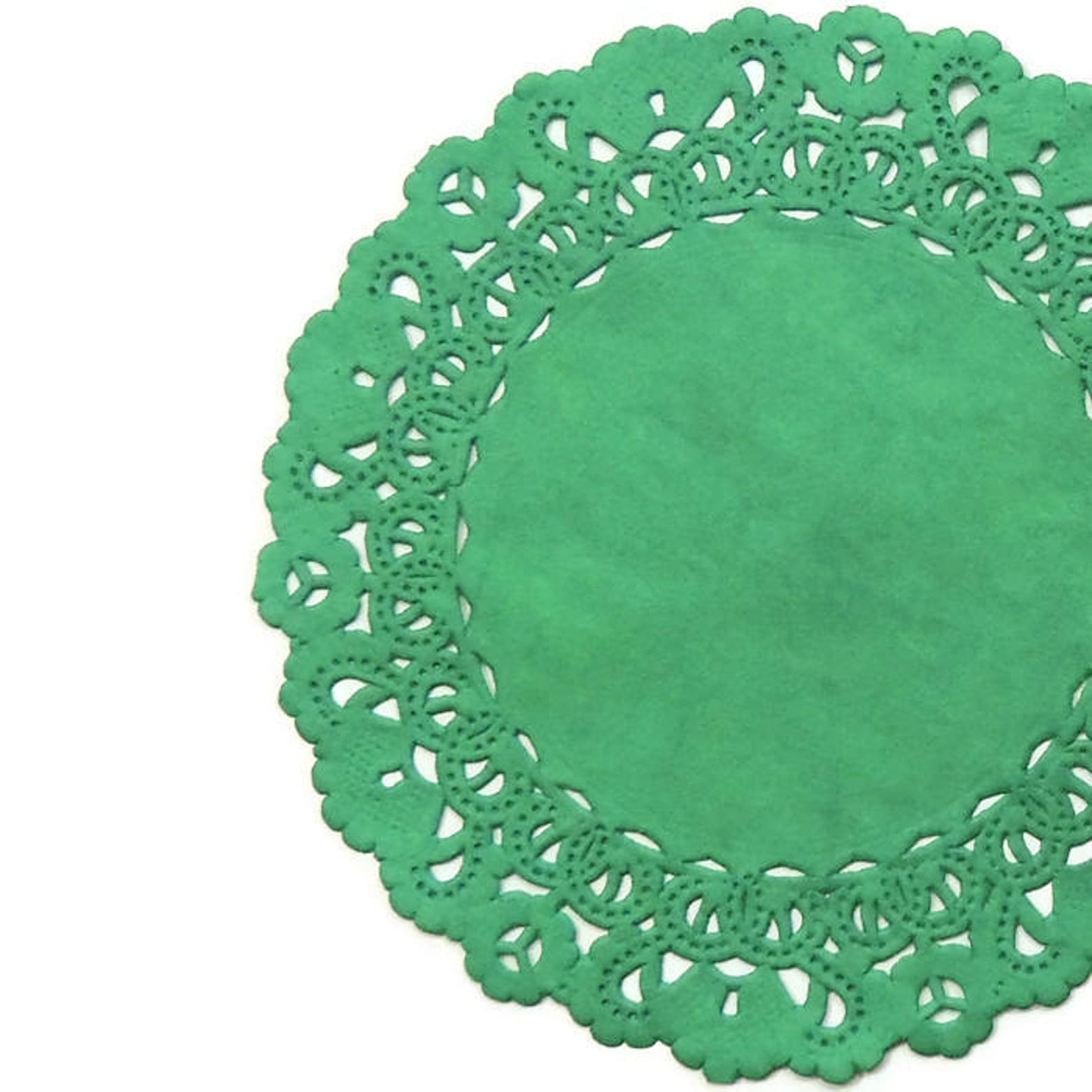 EMERALD GREEN Paper Lace Doilies 4 5 6 Etsy