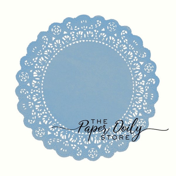 Blue Paper Doilies Etsy