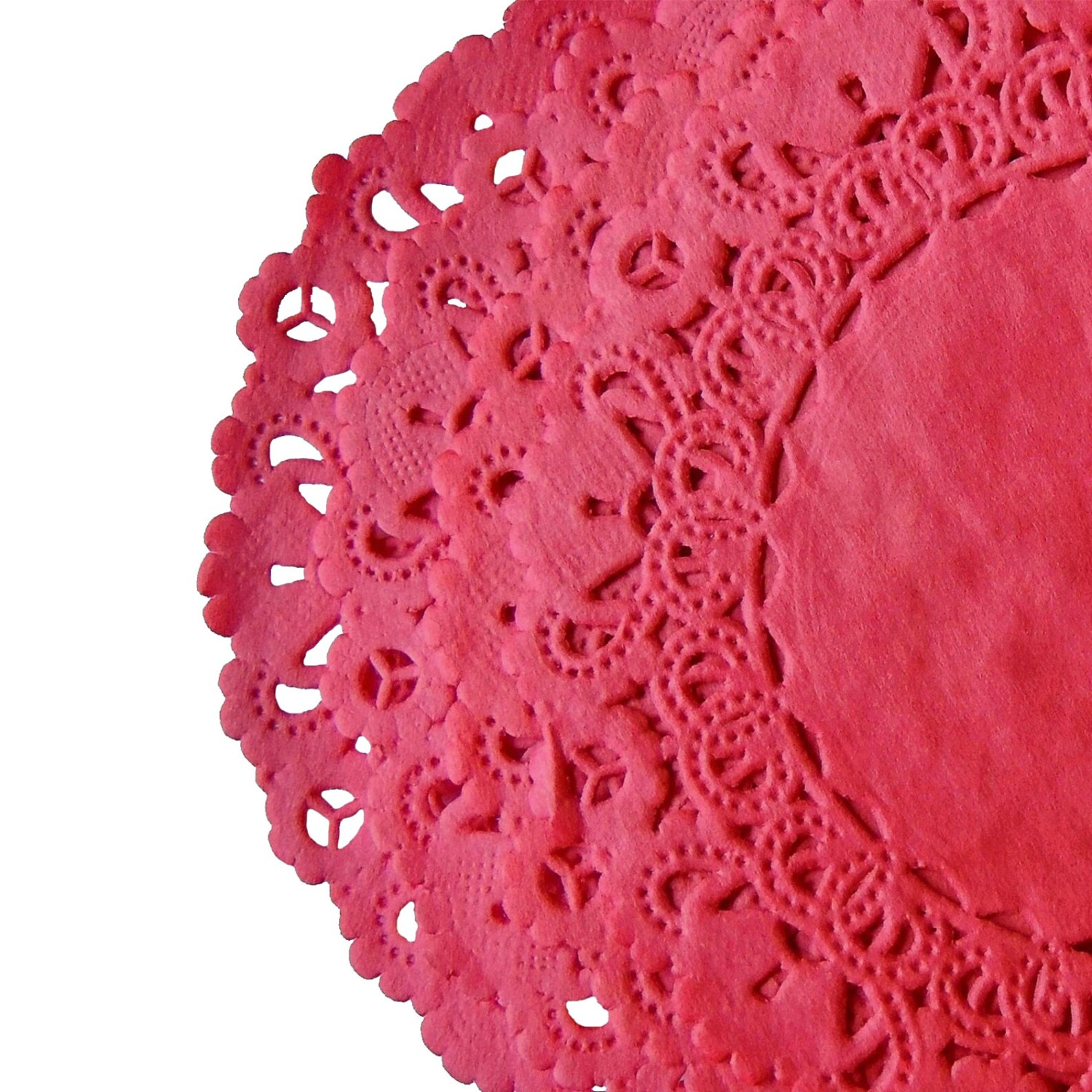 RIBBON RED Paper LACE Doilies 4 5 6 Etsy