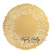 GOLD Charger DOILY | 50 - 12' GOLD Metallic Foil Paper Doilies | Round Gold Placemat, 12 In Round Gold Paper Doily, Gold Paper Placemats 