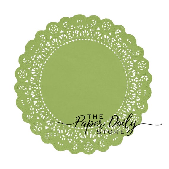 Doilies on Lime Doilies on Lime