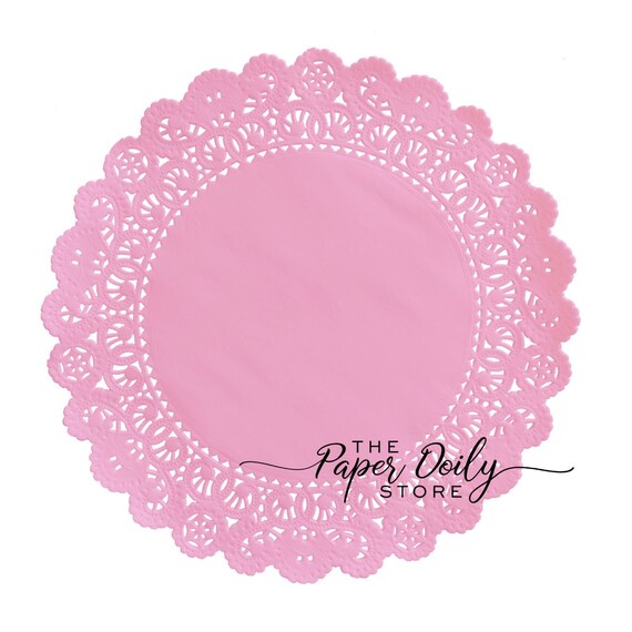 PRINCESS PINK Paper Doilies | 4" 5" 6" 8" 10" 12" 14" 16" Sizes | Pink Doily, Pink Paper Doilies, Pink Baby Shower, Pink Chargers Il_570xn