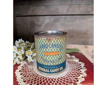 GENERAL CANDY CO. Lata oxidada de inspiración vintage - Pinta