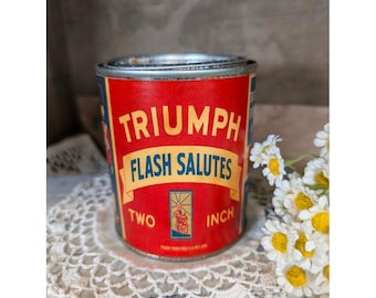TRIUMPH Flash Salutes Firecracker Vintage Inspired Rusted Can - Pint - Americana