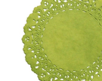 Doilies on Lime Doilies on Lime