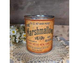 Malvaviscos Heide's, lata oxidada de estilo vintage - Pinta