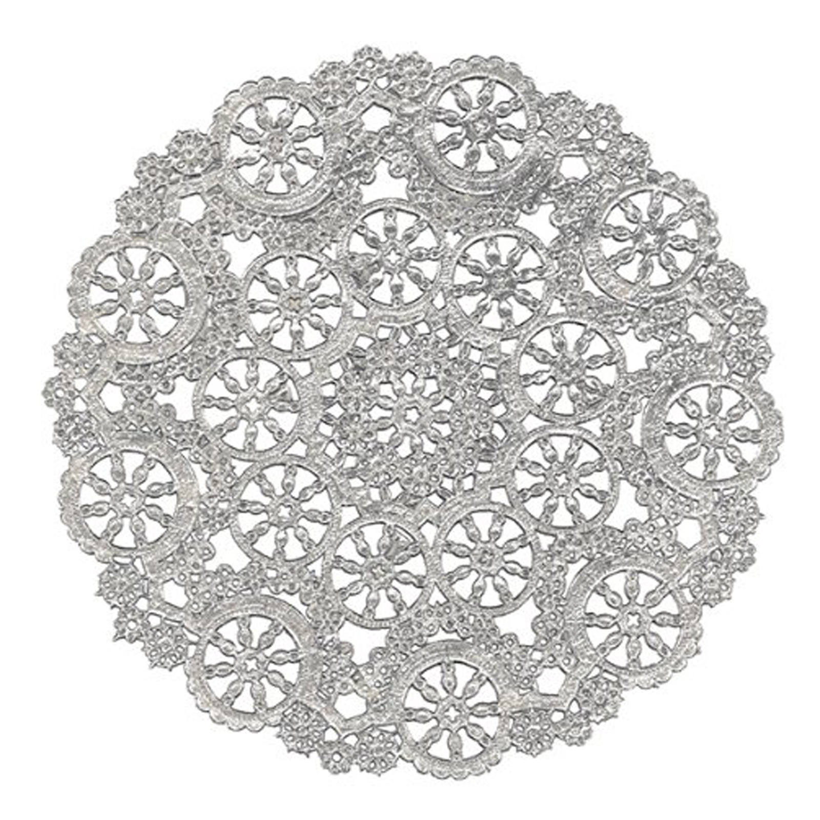 SILVER Paper Doilies 4 5 6 8 Etsy
