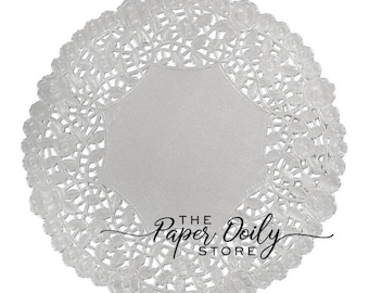 25 - 4" SILVER Metallic Foil PAPER DOILIES | Silver Paper Doilies, Anniversary Decorations, Craft Doilies, Silver Paper Coasters