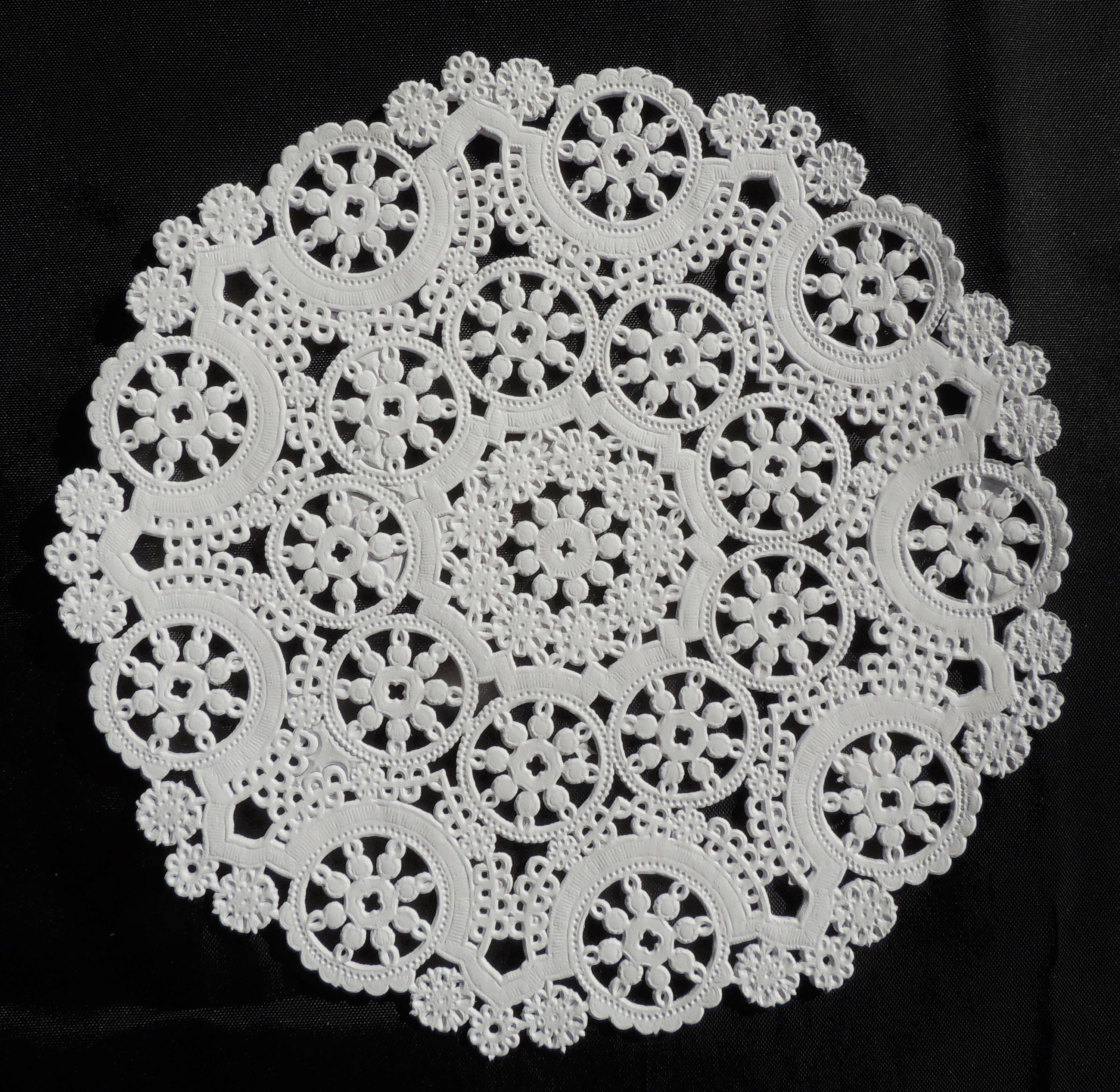 25 12 WHITE MEDALLION Paper Lace Doilies Round Lace Etsy