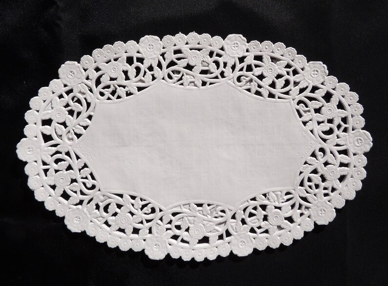 OVAL 6 x 9 Paper Doilies Oval White Doily DIY Etsy