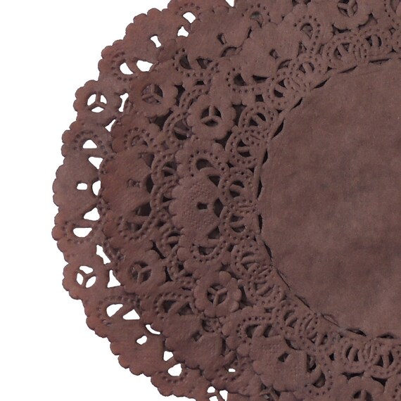 DUTCH CHOCOLATE BROWN Paper Doilies | 4" 5" 6" 8" 10" 12" Sizes | Brown Doily, Brown Charger, Light Brown Placemats, Brown Wedding Il_570xn