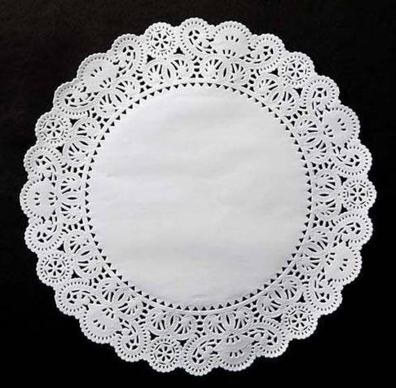 14" WHITE PAPER Chargers Plate Chargers, Centerpiece Doilies, Doily Chargers, White Paper
