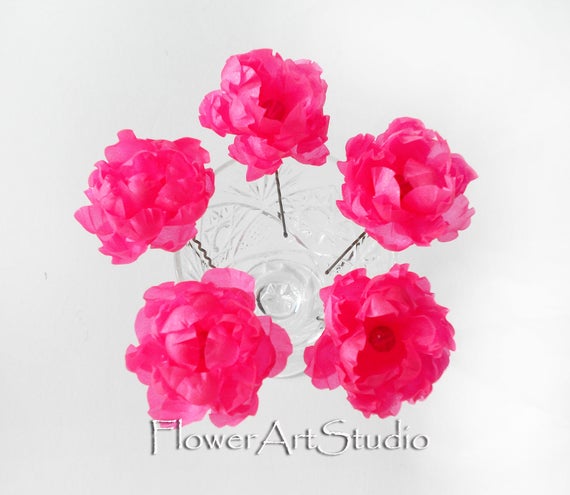 bright pink hair flower