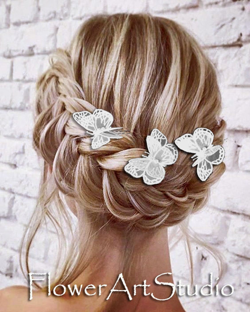 Butterfly Hair Pin Wedding Lace Clip Ivory Lace Butterfly - Etsy Butterfly Hair Pin Wedding Lace Clip Ivory Lace Butterfly - Etsy